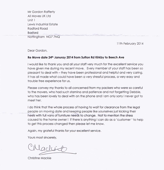 Thank You Letter